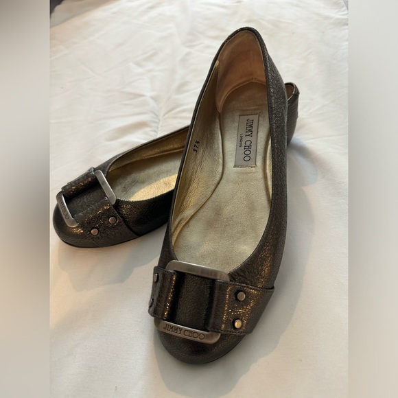 Jimmy Choo Buckle Ballet Flats. size 37.5/7.5 women’s - Picture 1 of 7